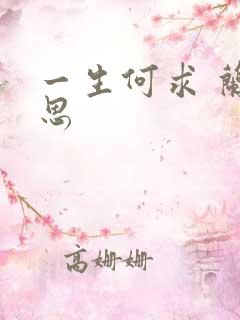 一生何求 兰思思