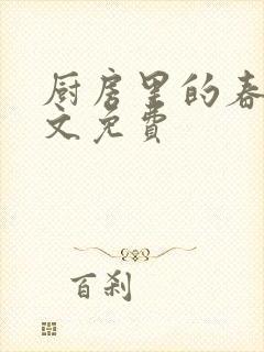 厨房里的春天全文免费