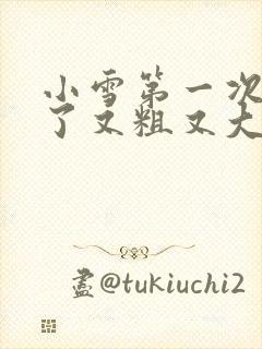小雪第一次尝到了又粗又大视频