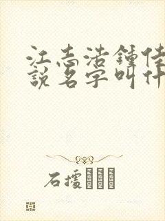 江志浩钟佳薇小说名字叫什么