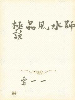 极品风水师 小说