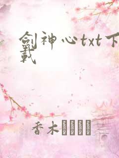 剑神心txt下载