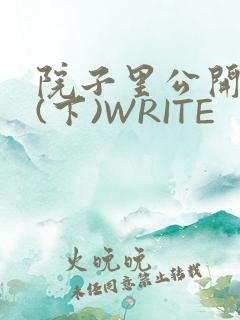 院子里公开惩戒(下)WRITE