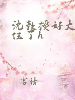 沈教授好大含不住了h