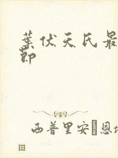 叶伏天氏最新章节