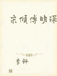 宋倾傅明琛小说