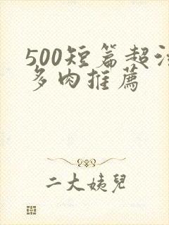 500短篇超污多肉推荐