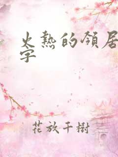 火热的领居中文字