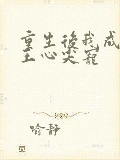 重生后我成了傻王心尖宠