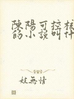 陈阳可控核聚变的小说叫什么名字