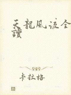 天龙风流全文阅读