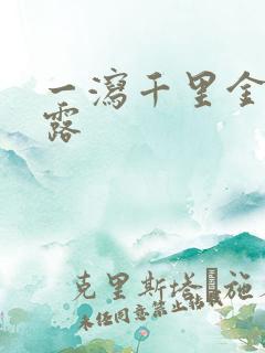 一泻千里金银花露