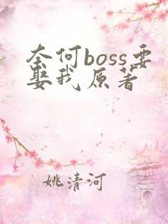 奈何boss要娶我原著