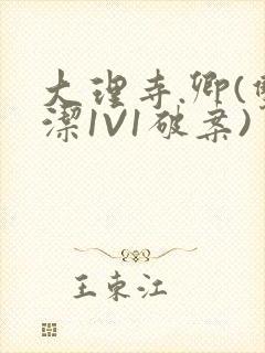 大理寺.卿(双洁1V1破案)