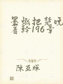 墨燃把楚晚宁按着干196章