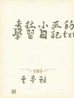 考拉小巫的英语学习日记txt