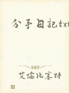 分手日记txt