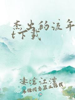 杰出的流年txt下载