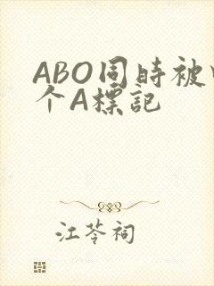 ABO同时被四个A标记