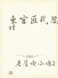 东宫匪我思存txt