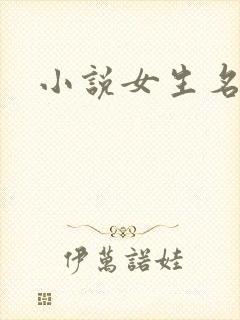 小说女生名字