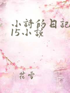 小诗的日记1一15小说