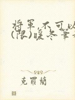 将军,不可以!(限)暖冬笔趣阁免费阅读