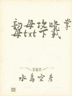 韵母攻略掌中美母txt下载