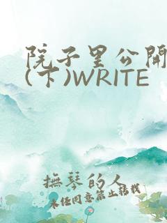 院子里公开惩戒(下)WRITE