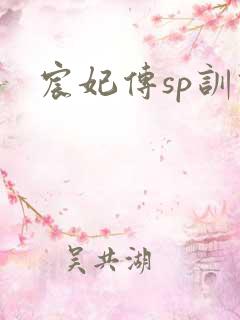 宸妃传sp训诫