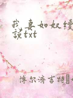 我妻如奴续写小说txt