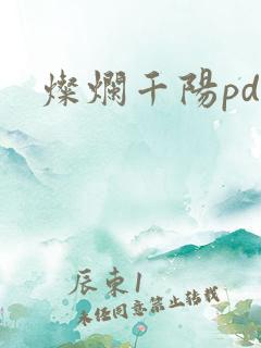 灿烂千阳pdf