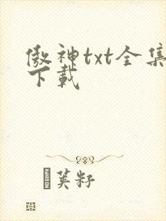 傲神txt全集下载