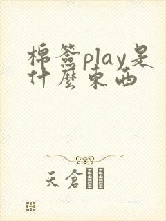 棉签play是什么东西