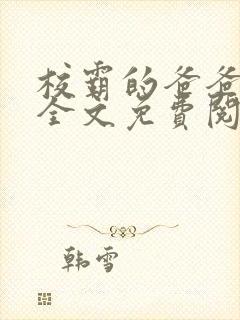 校霸的爸爸小说全文免费阅读