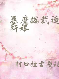 恶魔总裁迫嫁小新娘