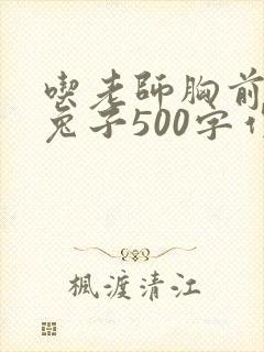 吃老师胸前的小兔子500字作文