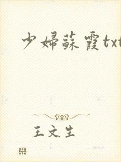 少妇苏霞txt