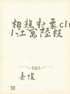 相亲对象c1v1江寓陆枝