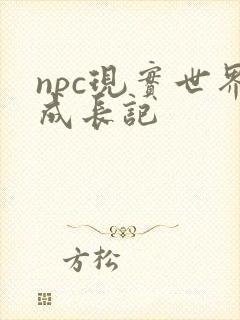 npc现实世界成长记