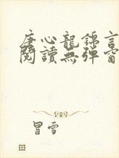 唐心龙锦言免费阅读无弹窗