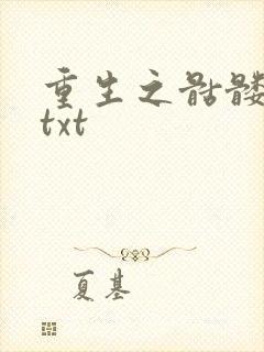 重生之骷髅人生txt