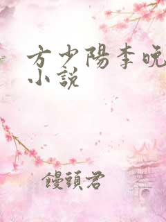 方少阳李晚晴的小说