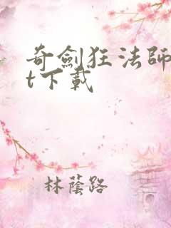 奇剑狂法师txt下载