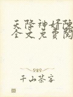 天降神婿陈黄皮全文免费阅读