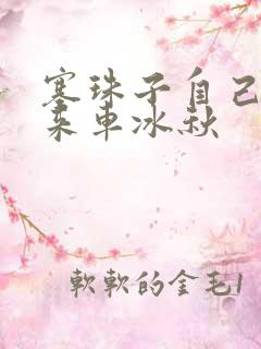 塞珠子自己排出来车冰秋