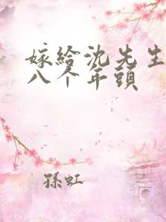 嫁给沈先生的第八个年头