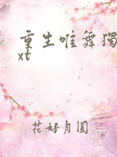 重生唯舞独尊txt