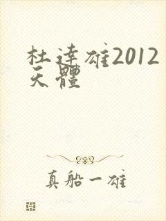 杜达雄2012天体