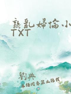 熟乱妇伦小说网TXT